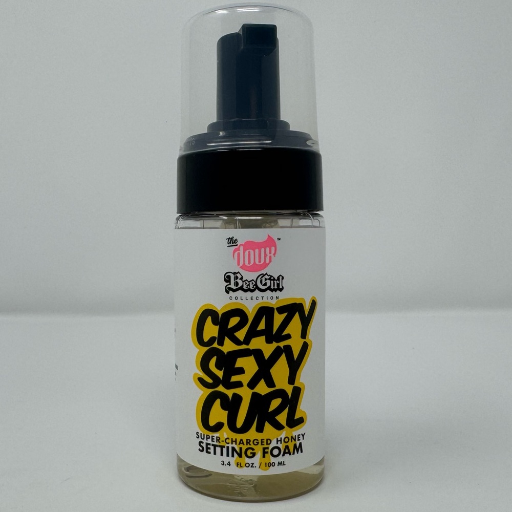 NWT - THE DOUX BEE GIRL CRAZY SEXY CURL HONEY SETTING FOAM, hair, salon, styling